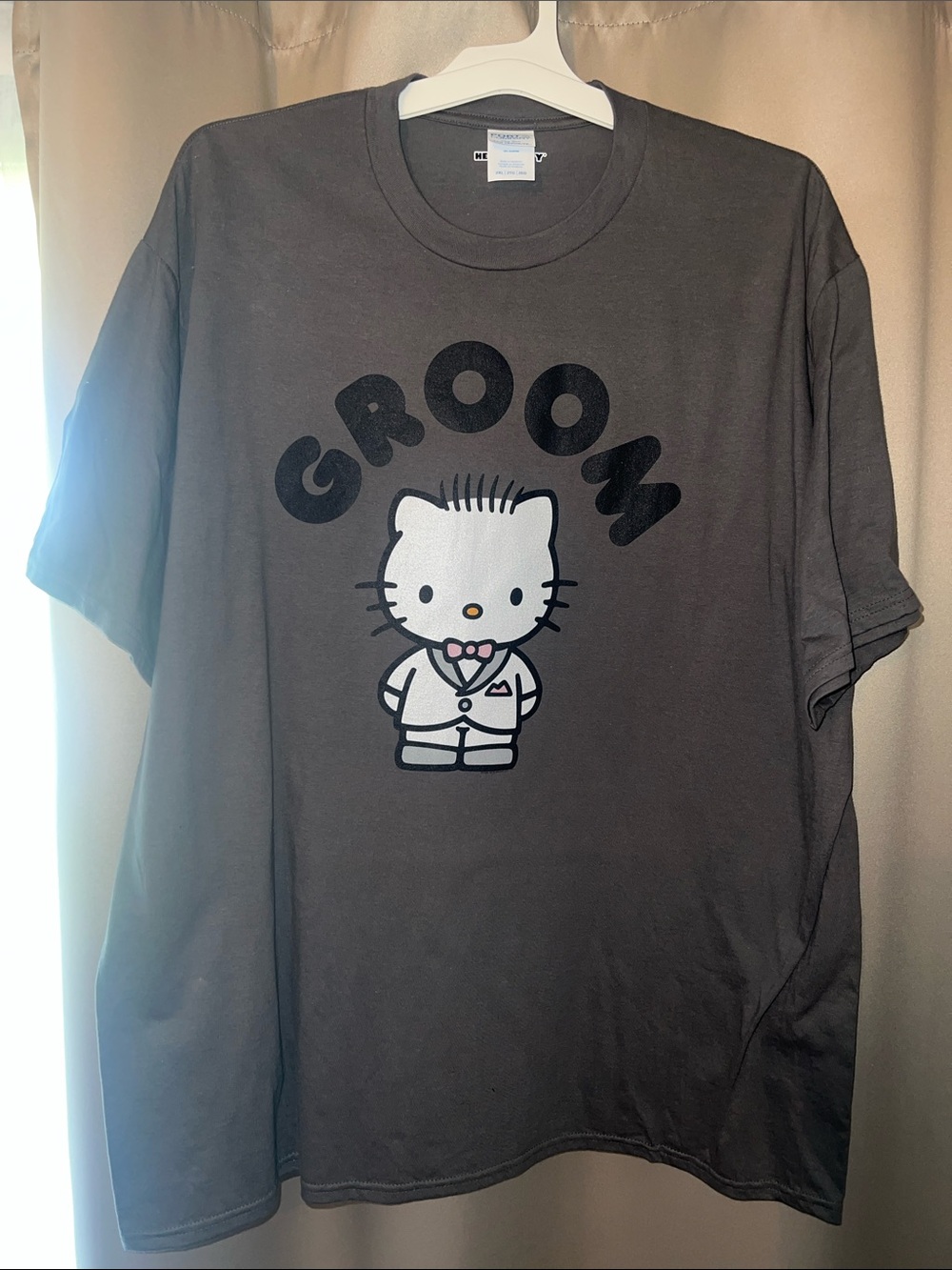 Groom Graphic Tee (hello kitty)